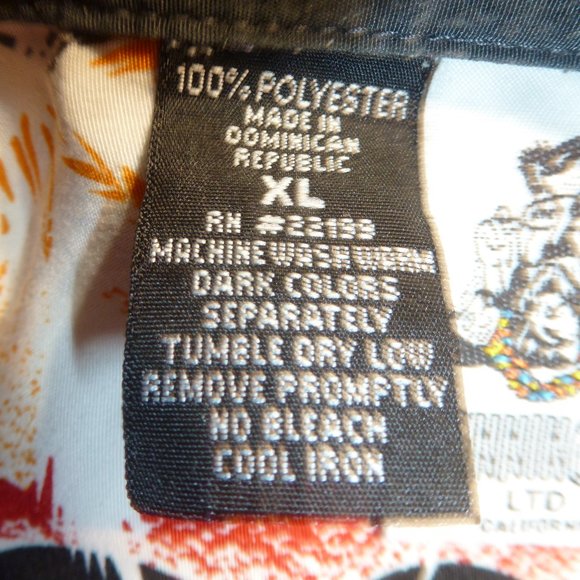 - Summer sale- KENNINGTON LTD men's palm tree-print HAWAIIAN Shirt./ XL - Picture 8 of 9